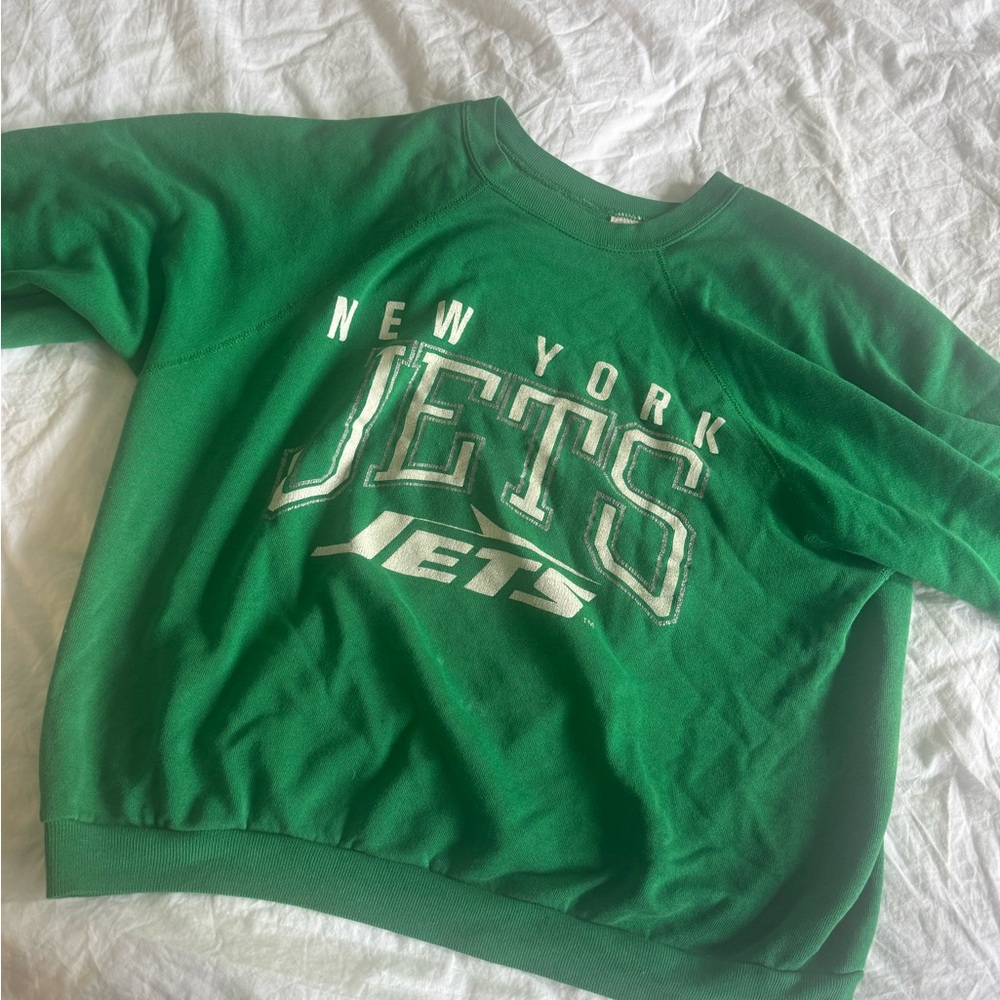 New York Jets Vintage Green Crewneck Sweatshirt
